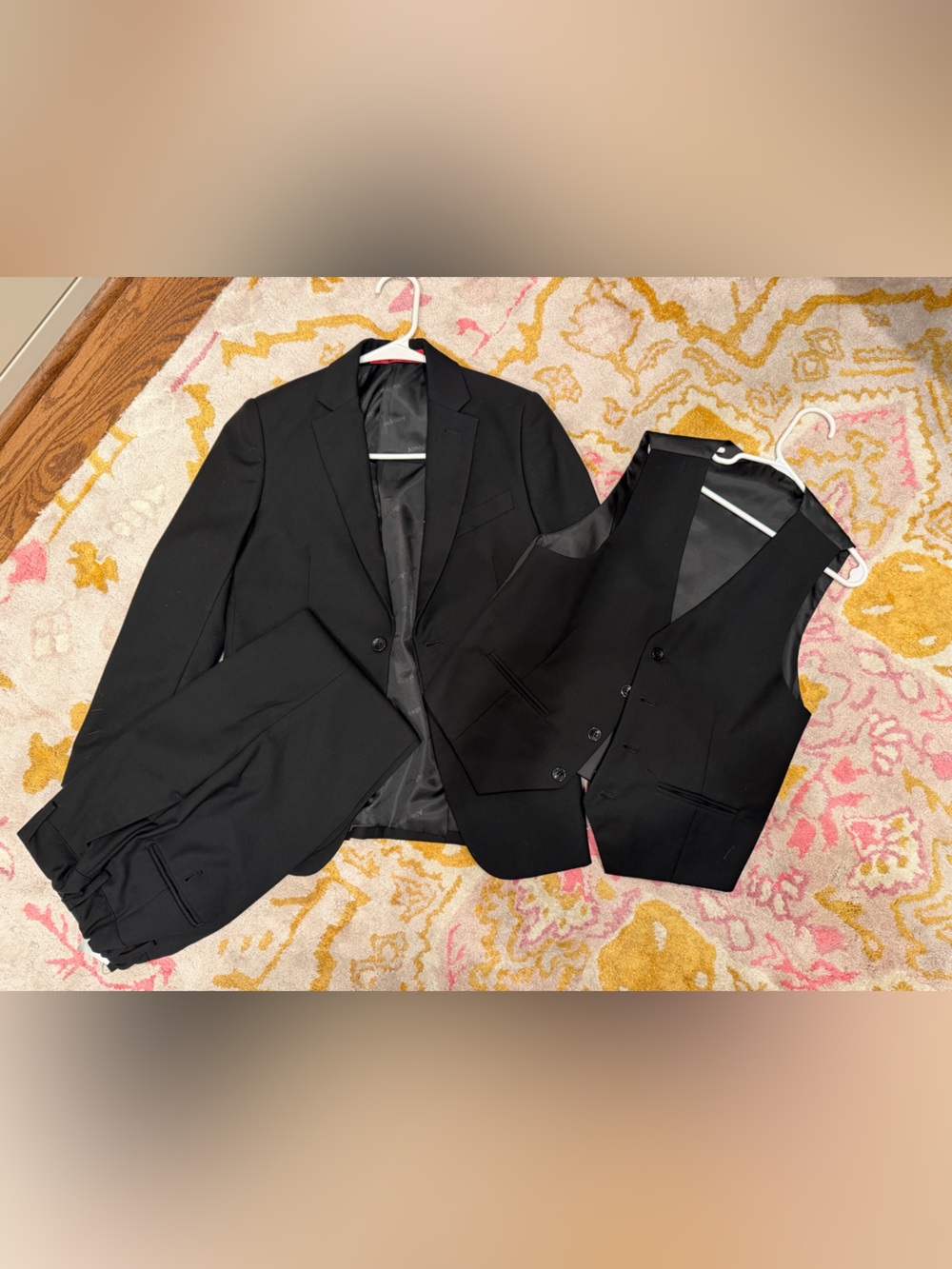Boy’s Black Three-Piece Suit - Jacket, Vest & Pants